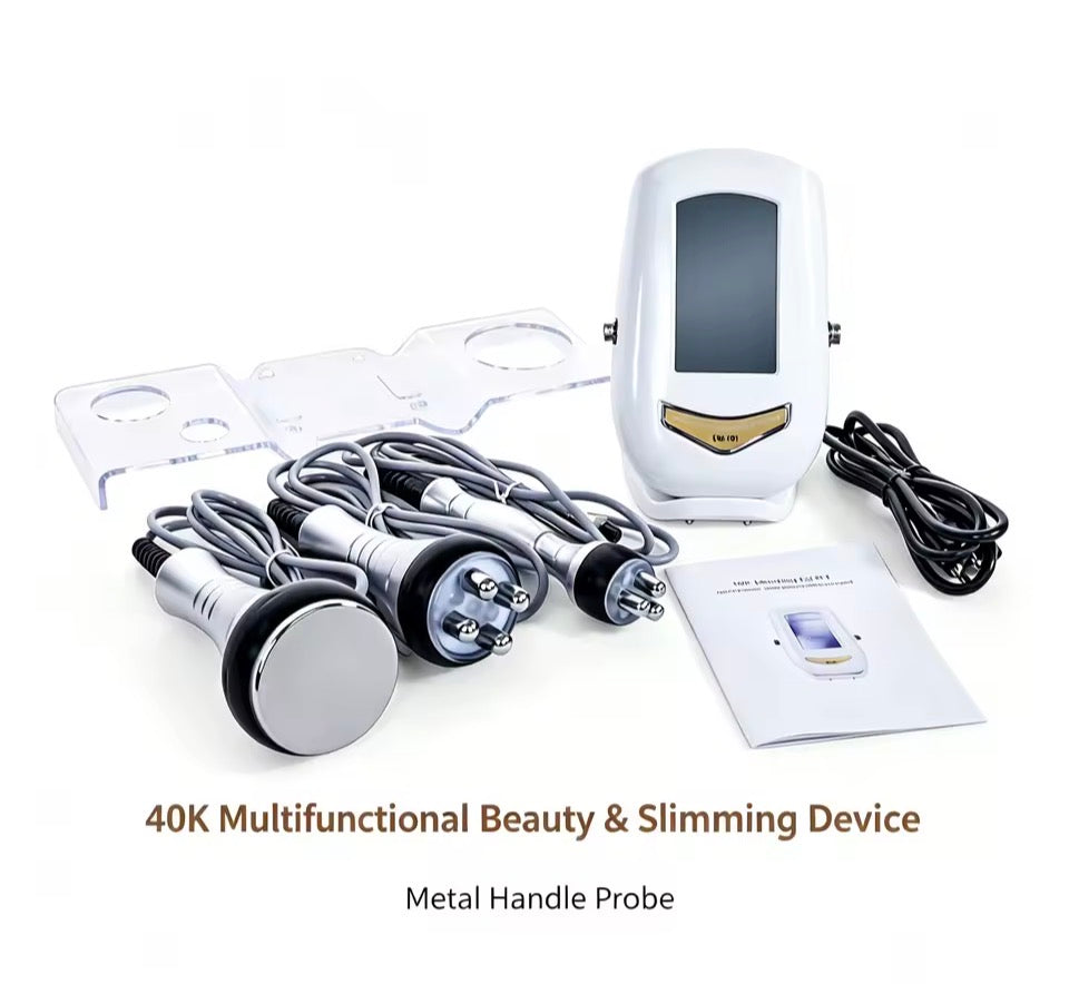 40K Ultrasonic Cavitation Machine, 3-in-1 Beauty Device, Skin Tightening & Face Lifting, Home Use Beauty Instrument