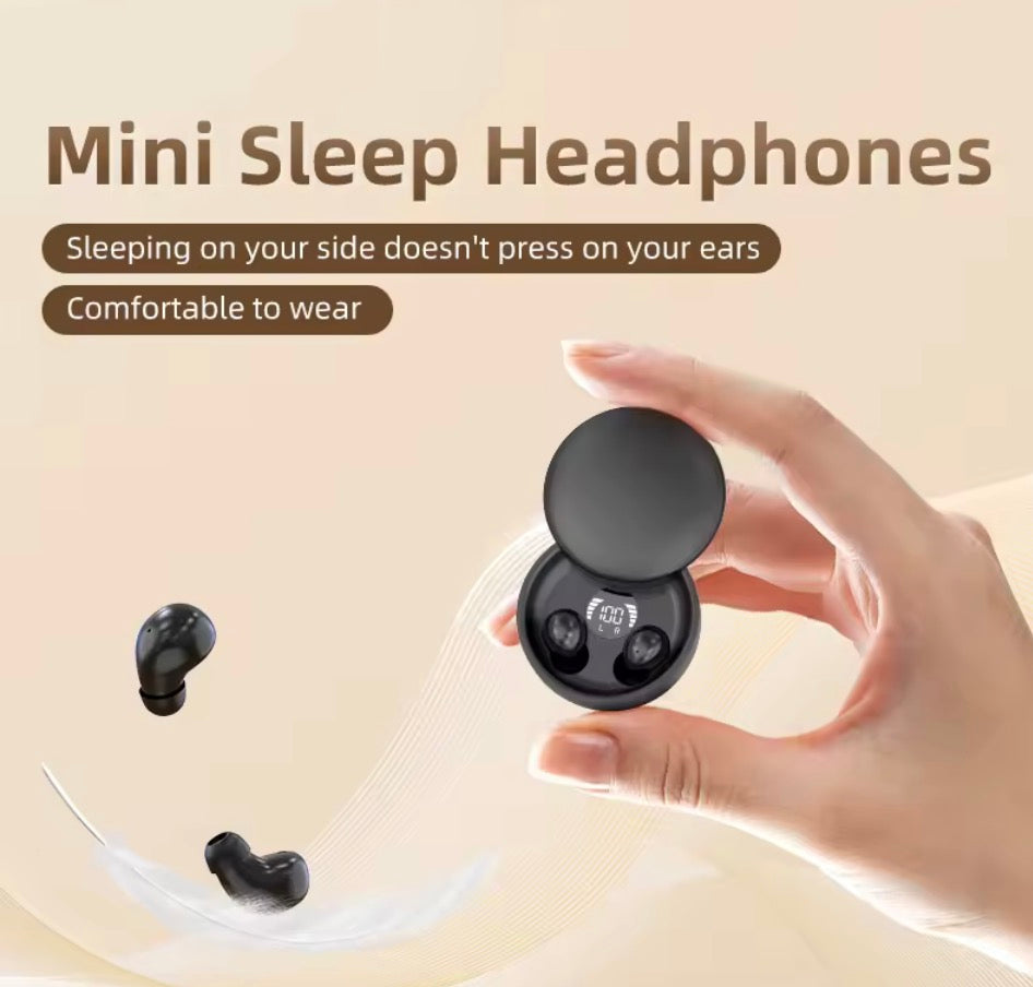 SK26 Bluetooth 5.4 Wireless Earphones Small Earbuds Sleeping Sport Invisible Headphones Bass Sound Quality Headset Sliding Cover